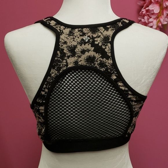 NUX 🤎 Brown Floral Sports Bra with Padding - Picture 5 of 9